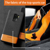 For Samsung Galaxy S7 S8 S9 Plus case Cowhide and Suede Stitching Back Cover For Samsung A3 A7 A8 A5 J3 J5 J7 2017 Note 8 9 case