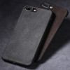 Low-key luxury Genuine leather Phone case For iPhone 7P case Suede leather back cover For 6 6S 7 8 Plus X 5 5S SE cases