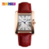 SKMEI Brand Women Fashion Casual Quartz Watch Elegant Retro Lady Watches Female Leather Strap Relogio Feminino Wristwatches 1085