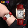 SKMEI Brand Women Fashion Casual Quartz Watch Elegant Retro Lady Watches Female Leather Strap Relogio Feminino Wristwatches 1085