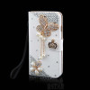 Luxury Bling Wallet Flip case For Samsung Galaxy S7 S6 Edge Plus Note 5 Cover Crystal Rose flower Hand-made Case For Samsung S3 