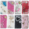 Smartphone case NEW Arrival Rhinestone Bling Diamond Flip Leather Wallet Stand Phone Cover For Samsung Galaxy S3 4 5 6 S8 Plus