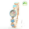 Cute Hello Kitty Rose Gold Bracelet Watch Children Girls Women Fashion Dress Quartz Wristwatches GO085