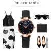 Women's Watches Fashion Leather Watch Brand Gogoey Women Watches For Women Personality Romantic Starry Sky Ladies Watch Clock