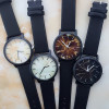 2022 Fashion Marbling Stripe Creative Quartz Watch Men Women Wristwatches Leather Band Clock British Style Marble Watch