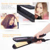 CkeyiN Interchangeable 3 in 1 Titanium Plate Hair Crimper Straightener Corn Waver Corrugated Curling Iron Temperature Control