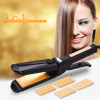 CkeyiN Interchangeable 3 in 1 Titanium Plate Hair Crimper Straightener Corn Waver Corrugated Curling Iron Temperature Control