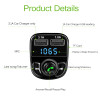 Onever FM Transmitter Aux Modulator Bluetooth Handsfree Car Kit Car Audio MP3 Player with 3.1A Quick Charge Dual USB Car Charger