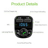 Onever FM Transmitter Handsfree Bluetooth Car Kit Aux Modulator Car Audio MP3 Player with 3.1A Quick Charge Dual USB Car Charger