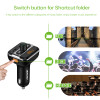 Onever Car Audio mp3 player FM transmitter wireless modulator Car Bluetooth Handsfree With Charger 3.4A Dual USB TF Slot black