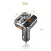 Onever Car Audio mp3 player FM transmitter wireless modulator Car Bluetooth Handsfree With Charger 3.4A Dual USB TF Slot black