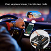 Onever Car Audio mp3 player FM transmitter wireless modulator Car Bluetooth Handsfree With Charger 3.4A Dual USB TF Slot black