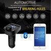 FM Transmitter Modulator Handsfree Bluetooth Car Kit Car Audio MP3 Player with 3.1A Fast Charge Dual USB Car Charger
