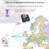 Onever DAB Receiver Bluetooth Car Kit Music Player FM Transmitter 2.1A Dual USB Car Charger Support TF Card/Max 32G DC 12-24V