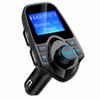 Bluetooth FM Transmitter Wireless in-Car Radio Receiver Adapter, Handsfree Car Kit Music Player with 2 USB Ports AUX in/Out TF