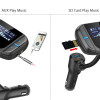 VANJEW BT70 Car Bluetooth FM Transmitter Modulator Transmiter 2 USB Charger QC3.0 Handsfree Audio MP3 Player AUX SD USB Flash 