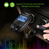 Onever FM Transmitter QC3.0 Dual USB Car Charger Bluetooth Hands Free Car Kit Radio Modulator Audio MP3 Player Support TF Card