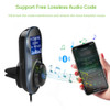 Car MP3 FM Transmitter Rotatable Magnetic Air Vent Clip Bluetooth Car Kit Support TF Card Voltmeter