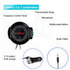 Onever Blutooth 4.1 FM Transmitter Handsfree Car Kit with Mic with Car Phone Holder USB Charger Car Audio MP3 Player AUX Input