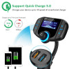 ANLUD Bluetooth FM Transmitter QC3.0 Dual USB Car Quick Charge Handsfree Car Kit Aux Modulator FM Radio Audio TF AUX MP3 Player