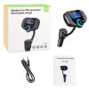 ANLUD Bluetooth FM Transmitter QC3.0 Dual USB Car Quick Charge Handsfree Car Kit Aux Modulator FM Radio Audio TF AUX MP3 Player