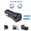 Onever FM Transmitter Bluetooth Handsfree Car Kit with Magnetic Base SD/TF Card Read MP3 Player Dual USB Charger For Phone DVR