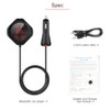 Onever FM Transmitter Bluetooth Handsfree Car Kit with Magnetic Base SD/TF Card Read MP3 Player Dual USB Charger For Phone DVR
