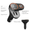 ANLUD Rotatable Bluetooth FM Transmitter Car Mp3 Player Wireless In-car Audio Radio Adapter Charger Dual USB Port Handsfree Call