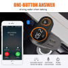 ANLUD Rotatable Bluetooth FM Transmitter Car Mp3 Player Wireless In-car Audio Radio Adapter Charger Dual USB Port Handsfree Call