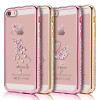 3D Diamond Cute Swan Peacock Glitter Rhinestone Case For iPhone 7 6 6s 8 Plus X Transparent TPU Silicone Cases Cover capa