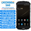 DOOGEE S60 iP68 4G Mobile Phones Android 7.0 6GB RAM 64GB ROM Octa Core Smartphone 1080P Wireless Charging 5.2" NFC Cell Phone