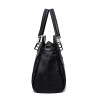 Bonsacchic Fashion Ladies Hand Bag Women's Genuine Leather Handbag Black Leather Tote Bag Bolsas femininas Female Shoulder Bag