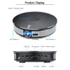 AUN 300 inch Projector,2G+16G, 12000mAH Battery, 1280x720P, D8S Android WIFI. Portable 3D LED MINI Projector. support 1080P 4K