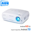 Brand AUN Android Projector AKEY2, 3500 Lumens, LED Beamer. Built-in WIFI, Bluetooth, Support 4K Video, Full HD, 1080P, HDMI