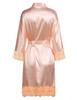 Sexy Ladies' Lace Satin Robe Gown Solid Soft Nightgown Nightwear Kimono Bathrobe Sleepwear Wedding Bride Bridesmaid Robes