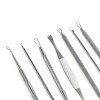 7Pcs Blackhead Remover Tool Kit Face Skin Care Tools Facial Comedone Acne Needle Clip Pimple Tweezer Blemish Extractor tools Set