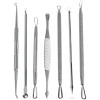 7Pcs Blackhead Remover Tool Kit Face Skin Care Tools Facial Comedone Acne Needle Clip Pimple Tweezer Blemish Extractor tools Set