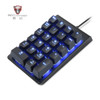 MOTOSPEED K22 Mechanical Numeric Keypad Wired 22 Keys Mini Numpad Backlight Keyboard Extended Layout for Cashier Red Switch