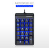 MOTOSPEED K22 Mechanical Numeric Keypad Wired 22 Keys Mini Numpad Backlight Keyboard Extended Layout for Cashier Red Switch