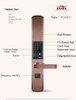 Fingerprint Lock For Home Anti-theft Door Lock Keyless Smart Lock With Digital Password RFID Unlocked