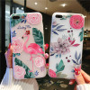 Lovebay 3D Relief Flower For iPhone 7 8 Plus Case Transparent Soft TPU Silicone Phone Cases For iPhone 6S 6 Plus X Plastic Cover