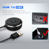 ENKLOV In-line Car Wireless Bluetooth Audio Adapter 4.1 Stereo AUX Interface Mobile Music Receiver Bluetooth Car Kit