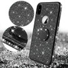 Jetjoy 3D Diamond 360 Degree Rotating Holder Ring Plating Soft TPU Glitter Bling Case for iPhone XrMax Case for iPhoneX Xr Xs 8p