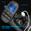 Nulaxy KM20 FM Transmitter Bluetooth FM Modulator Hands-free Car Kit MP3 Player With USB Car Charger Support Flash Drive TF Card