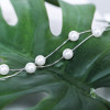 Super Fairy Gentle Retro Double Natural Freshwater Pearl S925 Sterling Silver Bracelet Temperament Dating Bracelet Gift Female