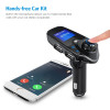 ANLUD Bluetooth Wireless Car Mp3 Player Handsfree Car Kit FM Transmitter A2DP 5V 2.1A USB Charger LCD Display Car FM Modulator