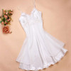 Women's Sexy Lace Short Nightgowns Chiffon Spaghetti Straps Sleepwear Pyjamas For Women