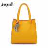 AEQUEEN Yellow Large Capacity Causal Shoulder Bags for Women 2018 Luxury Brand PU Leather Purses Handbags Female Tote Shopper