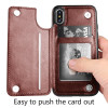 Retro PU Leather Book Flip Wallet Case For iPhone 6 6s 8 7 Plus X XR XS Max Card Holder Back Cover For Samsung S8 S9 S7 Note8