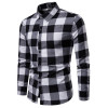 New Autumn Fashion Brand Men Clothes Slim Fit Men Long Sleeve Shirt Men Plaid Cotton Casual Men Shirt Social Plus Size S-2XL